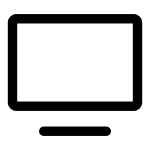 Modern Tv SVG Icon